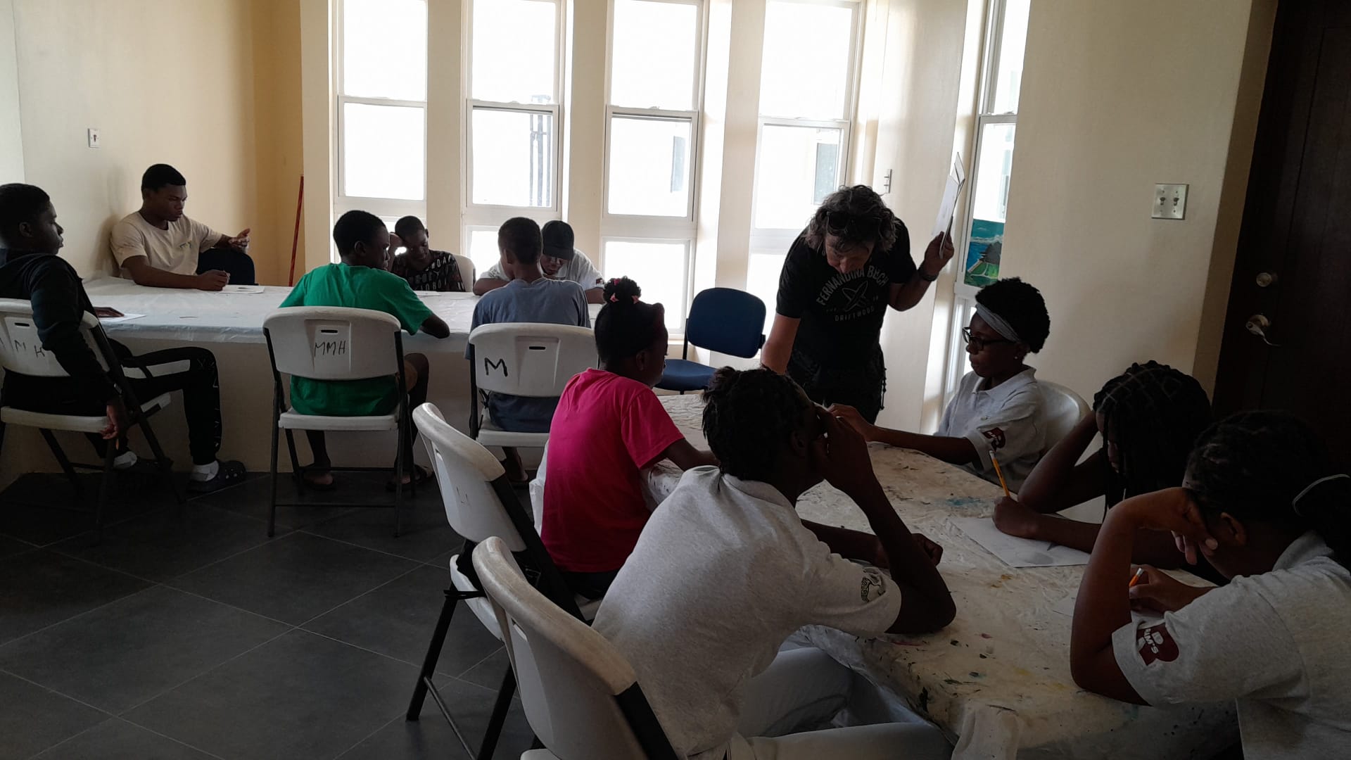 Day 1 Art class w sue w